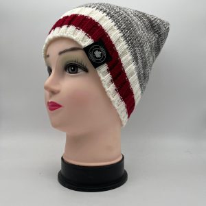 Jasper Pepper Grey Tuque w/ Red Trim