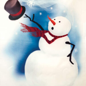 Windy Snowman 28" x 40" Garden Flag