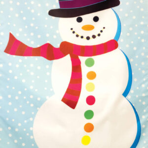 Snowman 28" x 40" Garden Flag