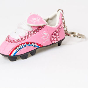 Netherlands (Pink) Soccer Shoe Keychain