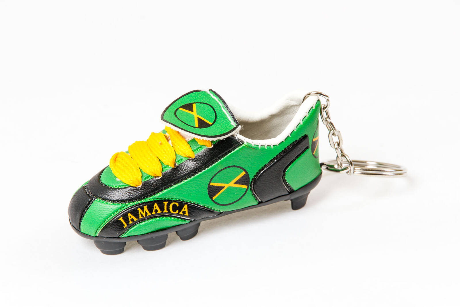 Jamaica Soccer Shoe Keychain Flag Matrix