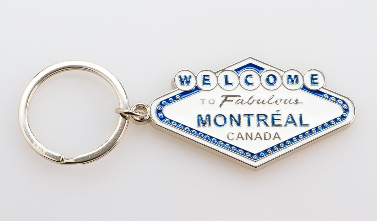 Fabulous Montreal Keychain Flag Matrix