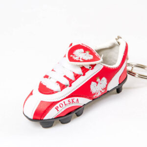 Poland w/Eagle Soccer Shoe Keychain