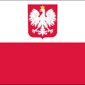 Poland w/Eagle 36x60 Flag