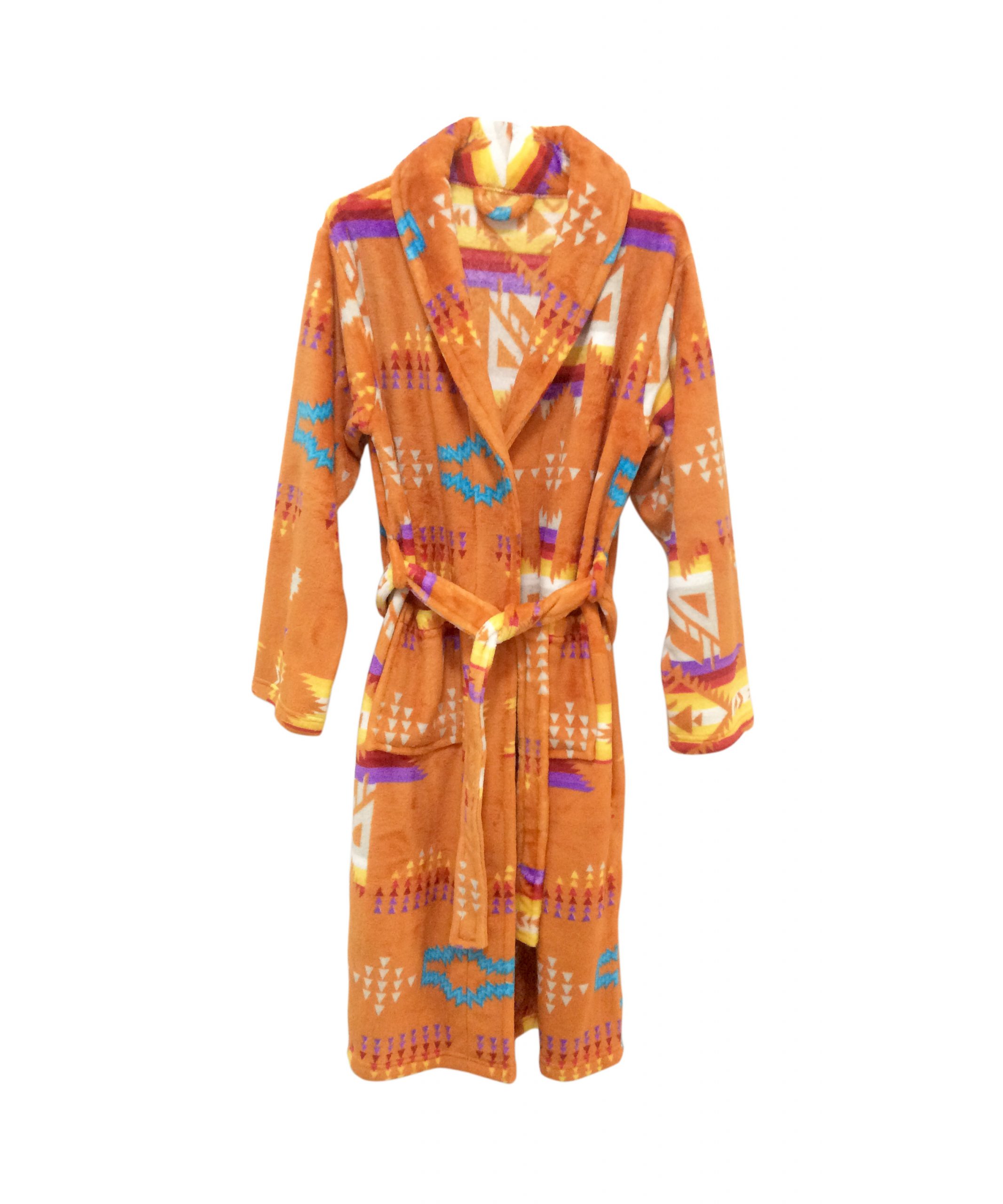 Terracotta Robe – (With Collar) – Adults – Flag Matrix