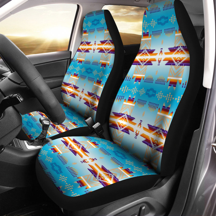 Car Seat Covers Assorted Flag Matrix