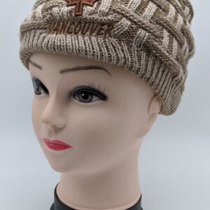 Vancouver Gold cross-weave Tuque w/ berber lining