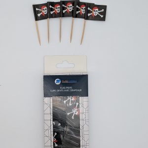 Pirate w/ Red Scarf Toothpick Flag (100 Pack)