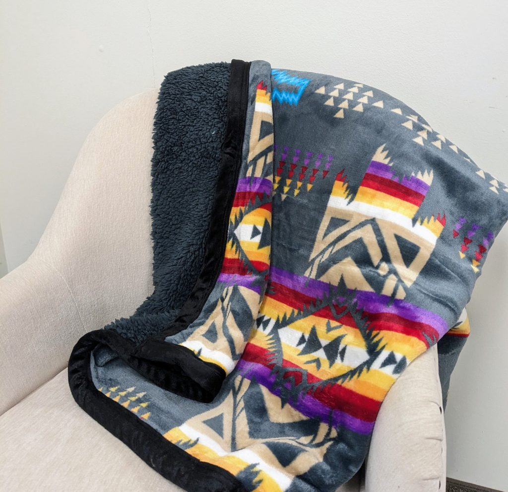 Charcoal Grey Throw - Flag Matrix