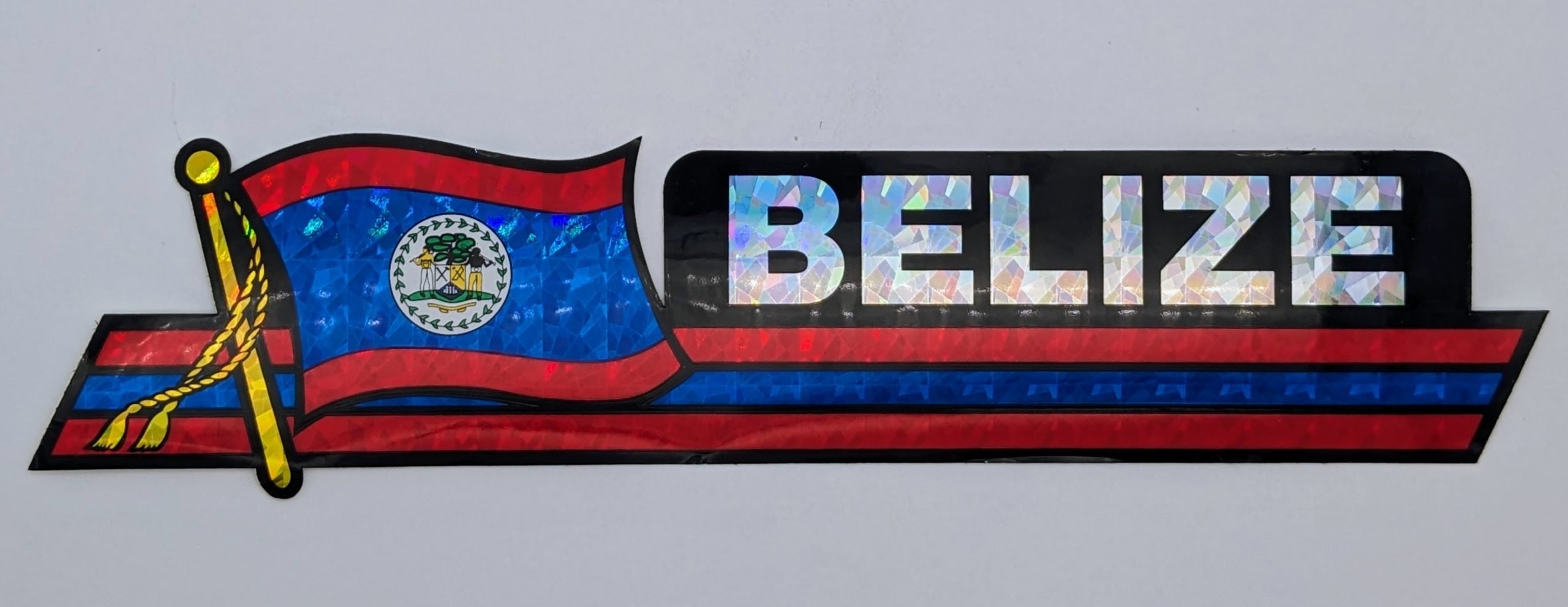Belize Bumper Sticker - Flag Matrix