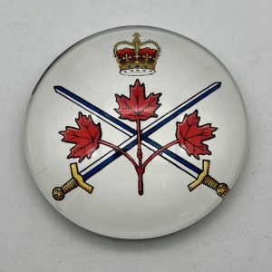 Canadian Army Round Acrylic Magnet