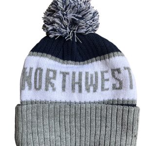 Northwest Territories Navy Blue Tuque w/ Grey accent & Pom Pom