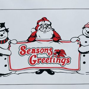 Snowmen 36x60 Flag