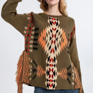 Mountain Echo Pattern Sweater