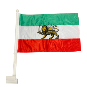 Iran w/ Lion Car Flag