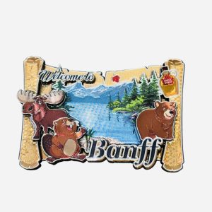 Welcome to Banff Wildlife Scroll Magnet