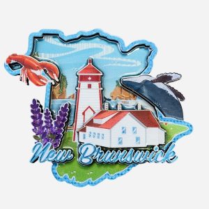 New Brunswick Scenic Lighthouse & Whale Magnet