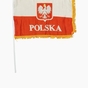 Poland W/ Eagle 12x18 Flag (Fringe)