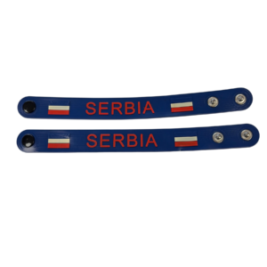 Serbia w/ Crown Button Bracelet