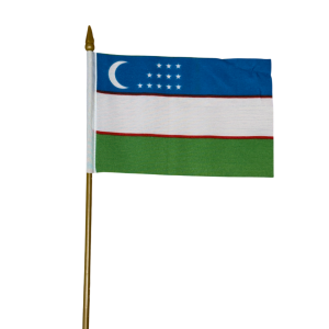 Uzbekistan 4x6 Flag
