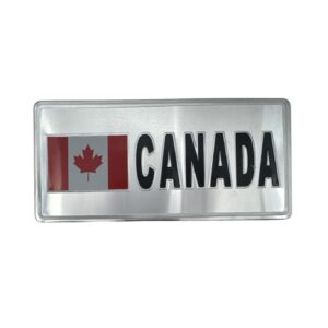 Canada Flag Metal Sticker (With Name)
