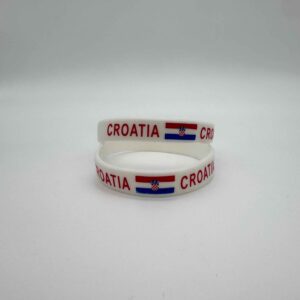 Croatia Silicone Bracelet (White)