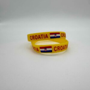 Croatia Silicone Bracelet (Yellow)