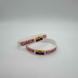 Ecuador Silicone Bracelet (White)