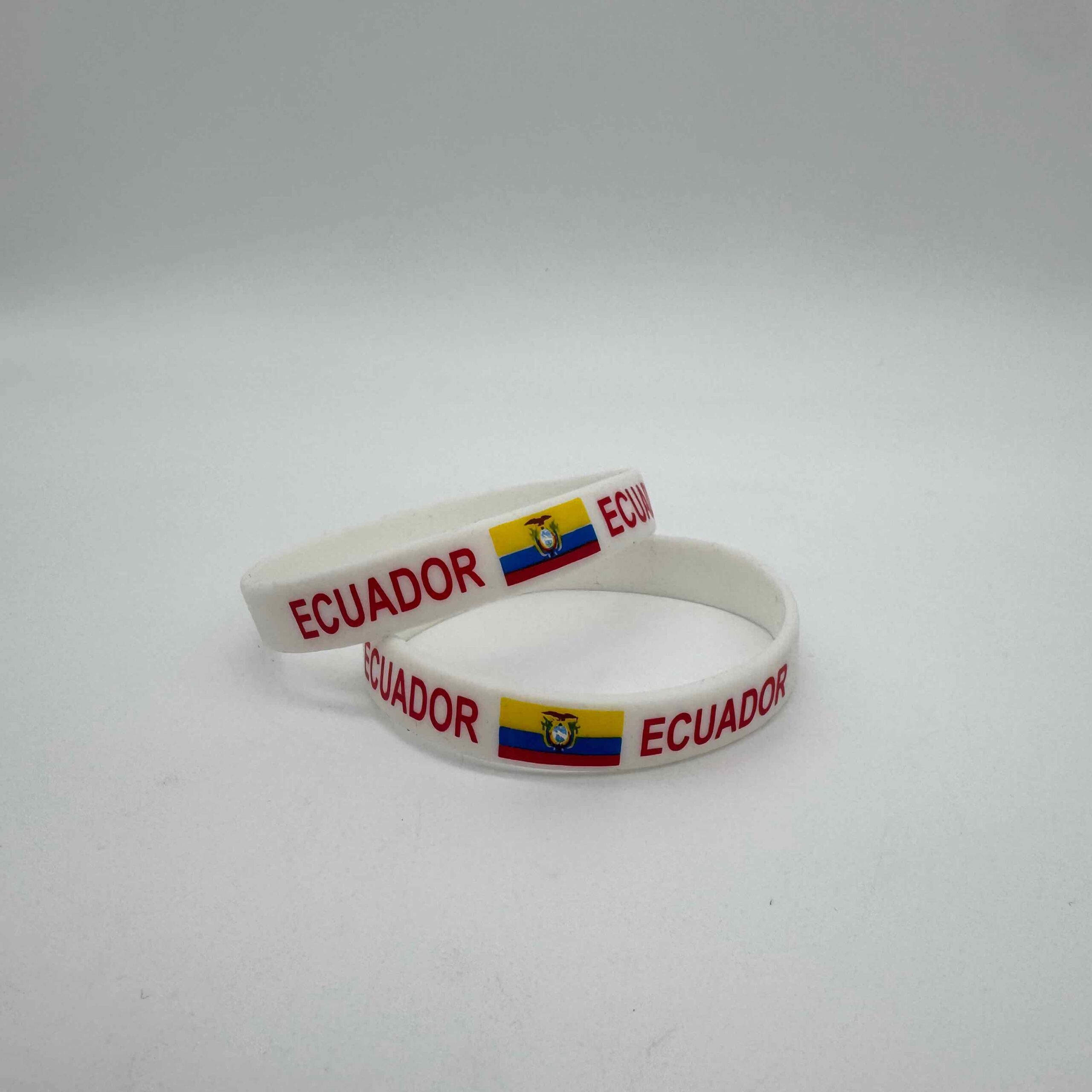 Ecuador Silicone Bracelet (White)
