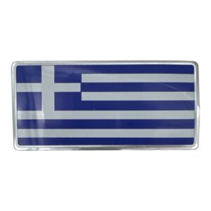 Greece Flag Metal Sticker