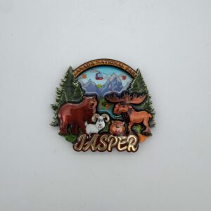 Jasper National Park Forest Wildlife Magnet