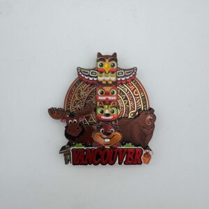 Vancouver Wildlife Totem Pole Magnet