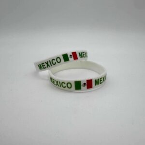 Mexico Silicone Bracelet (White)