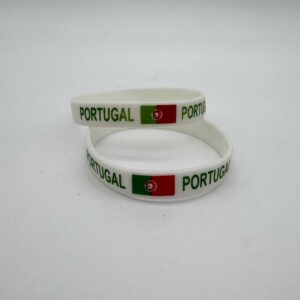 Portugal Silicone Bracelet (White)
