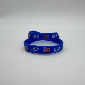 USA Silicone Bracelet (Blue)