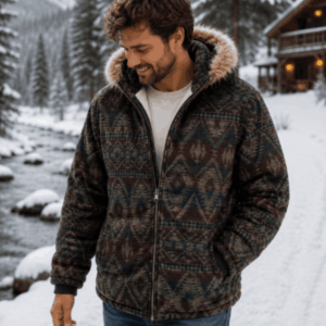 Sandstone Mesa Sherpa Jacket (Dark Brown)