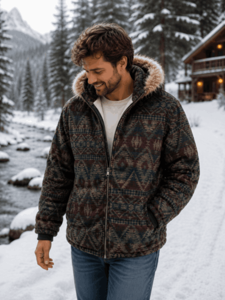 Sandstone Mesa Sherpa Jacket (Dark Brown)