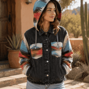 Painted Trail Denim Coat