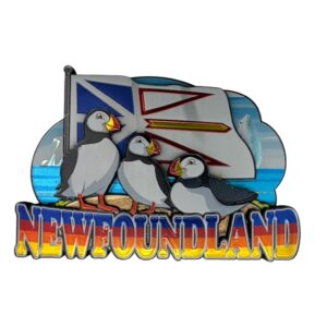 Newfoundland Puffin Family Scenic Magnet
