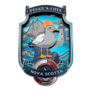 Peggy's Cove Seagull & Lighthouse Magnet