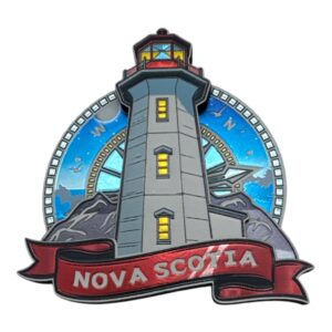 Nova Scotia Navigator's Magnet w/ Lighthouse & Compass