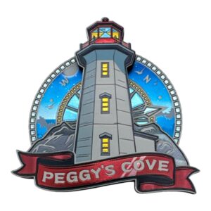 Peggy's Cove Navigator's Magnet w/ Lighthouse & Compass
