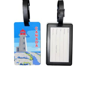 Canada Lighthouse on Canadian Shores Luggage Tag
