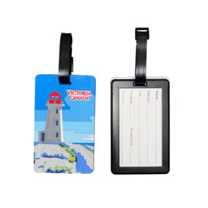 Victoria Lighthouse on Canadian Shores Luggage Tag